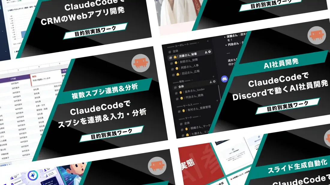 目的別の実践課題（目的別実践ワーク）のイメージ