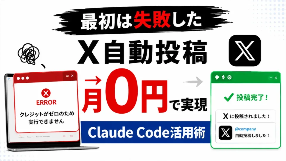 【入社1年目がやってみた】Claude Codeで会社のX運用を“月0円”で自動化した全記録